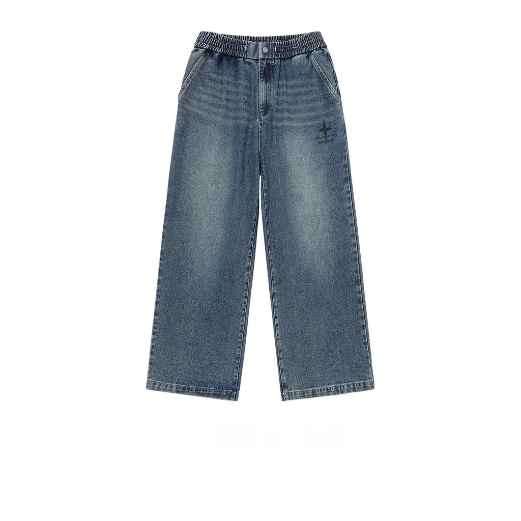 Retro Loose Straight-Leg Denim