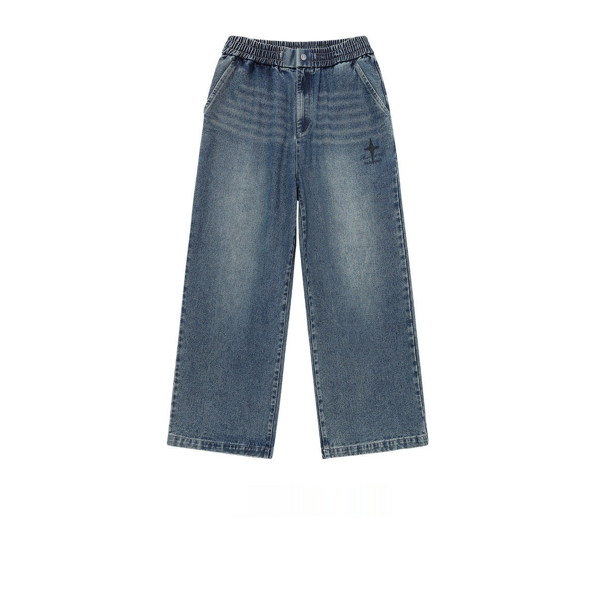 Retro Loose Straight-Leg Denim