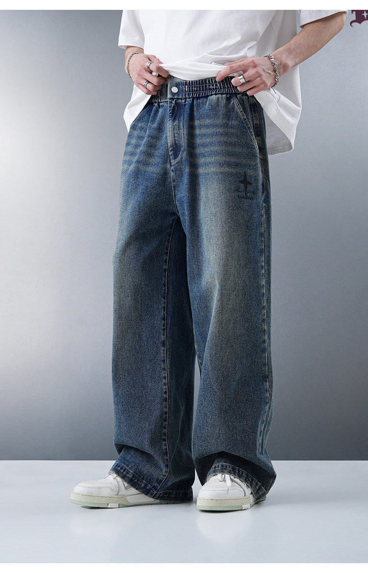 Retro Loose Straight-Leg Denim