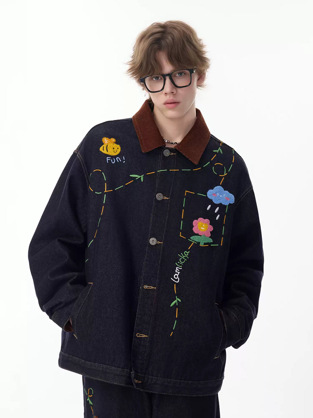 Vintage Embroidered Denim Jacket