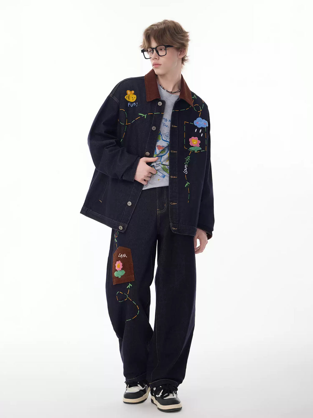 Vintage Embroidered Denim Jacket
